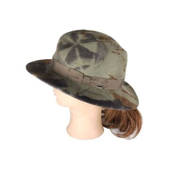 BAILEY of Hollywood Men's CURTIS Camo LiteFelt 100% Wool Fedora Hat NWT - Picture 1 of 15